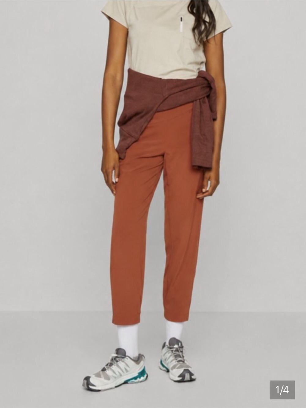 Athleta Brooklyn Heights Joggers in Sequoia Rust Brown | Size 10